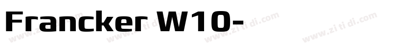 Francker W10字体转换